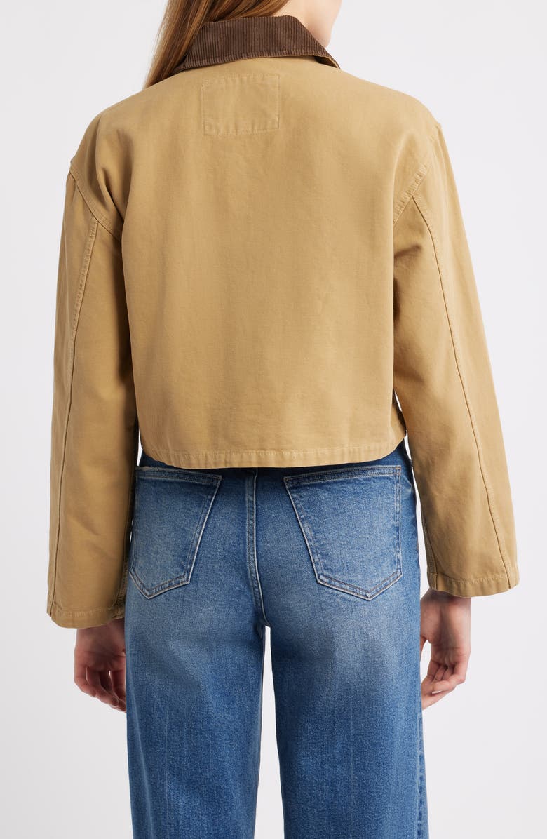 Brooklyn Industries Cotton Canvas Crop Jacket, Alternate, color, Starfish