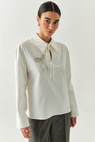 Exquise Bloom Long Sleeve Blouse