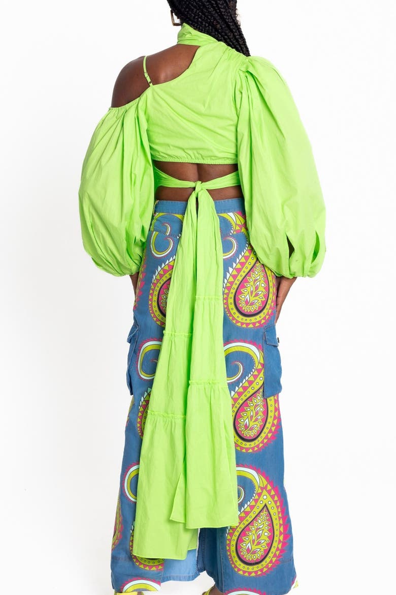 Persephone Wrap Top, Alternate, color, Green