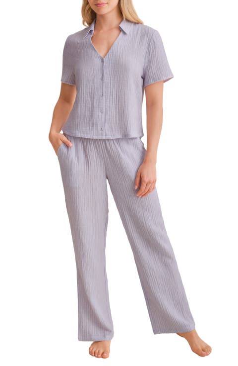 Coastal Cotton Gauze Pajamas