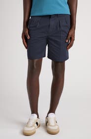 TOM FORD Fluid Pleated Cotton & Silk Poplin Shorts