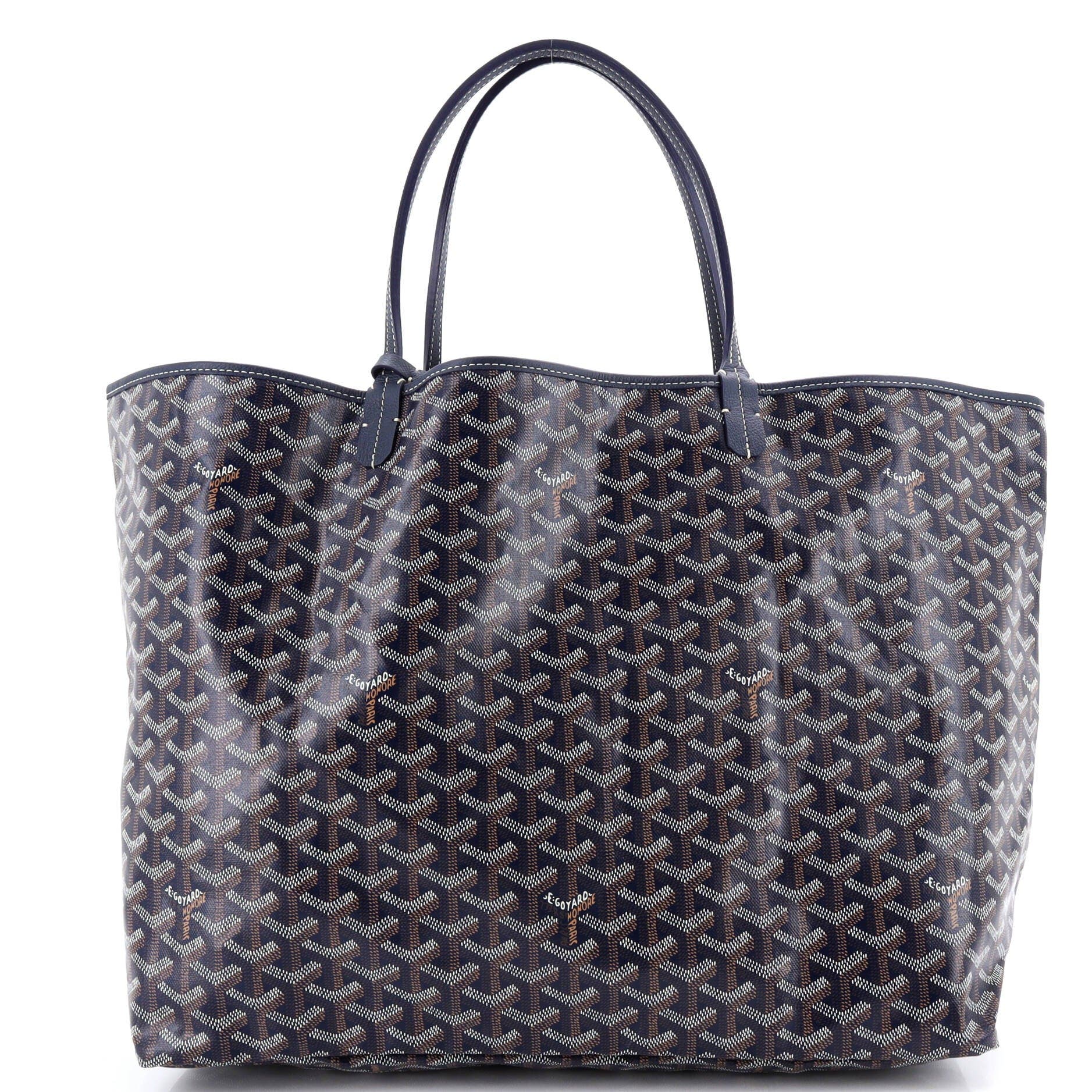 Pre-Owned Goyard Saint Louis Tote Coated Canvas GM, Alternate, color, Blue