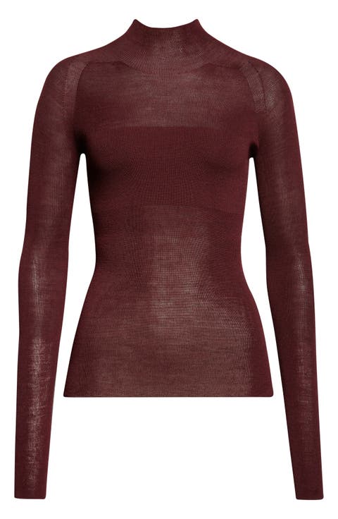 Merino Wool Blend Rib Sweater