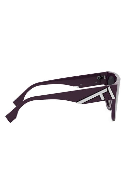 Fendi ' First 139mm Flat Top Sunglasses In Purple