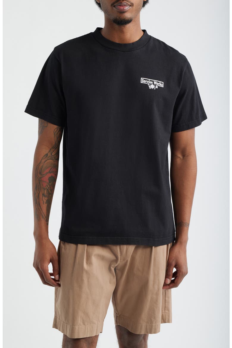 Pigment Dyed Organic Cotton T-Shirt, Main, color, BLACK