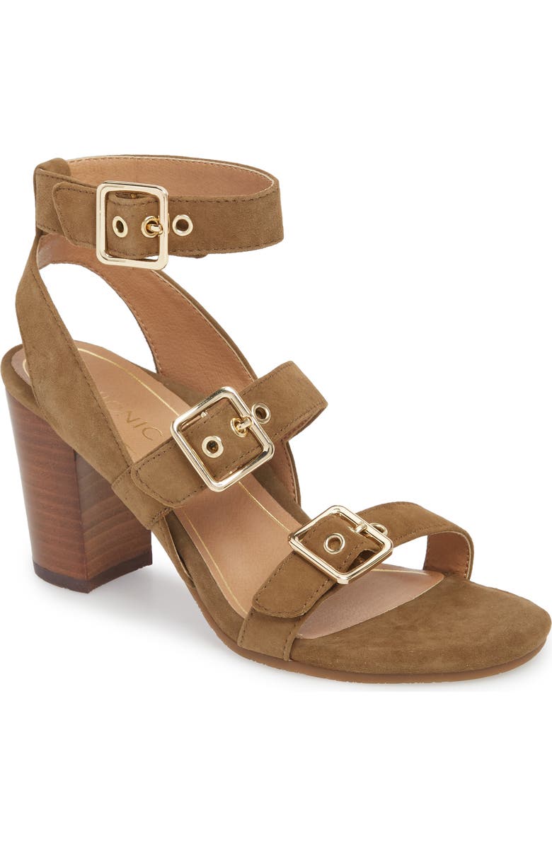 VIONIC WITH ORTHAHEEL Vionic Carmel Block Heel Sandal, Main, color,