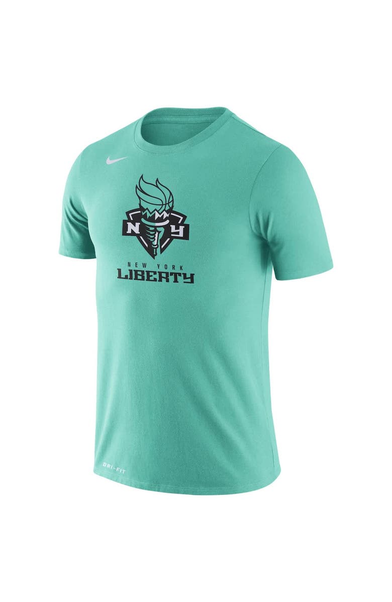 Nike Men's Nike Mint Green New York Liberty Logo Performance T-Shirt, Alternate, color, 