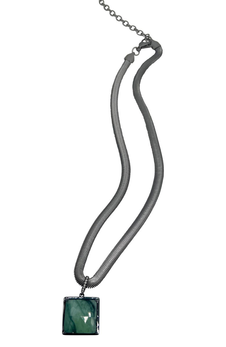 st. Moran Minetta Emerald Pendant Necklace, Alternate, color, 