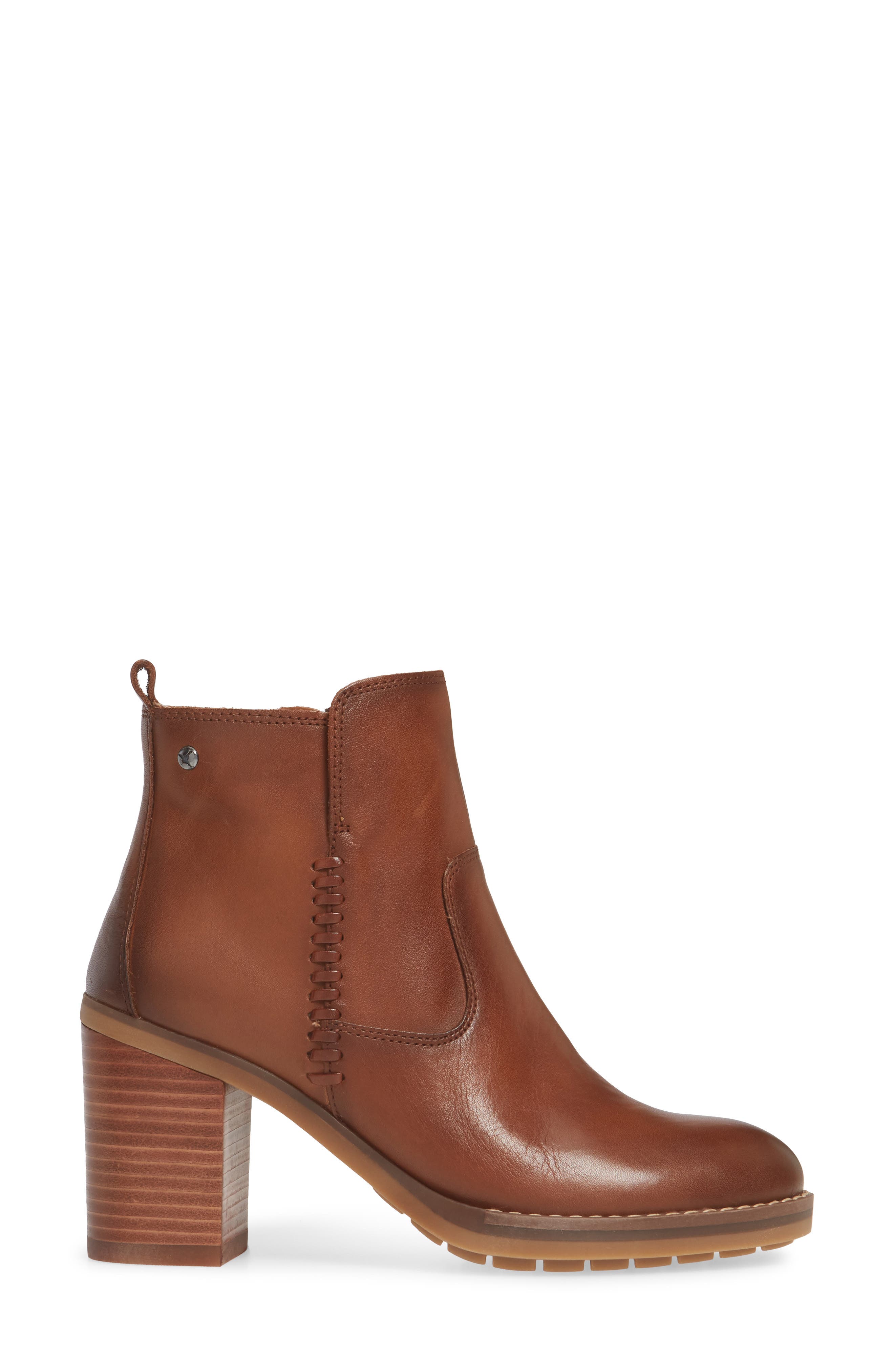 Pompeya Block Heel Bootie, Alternate, color, CUERO LEATHER