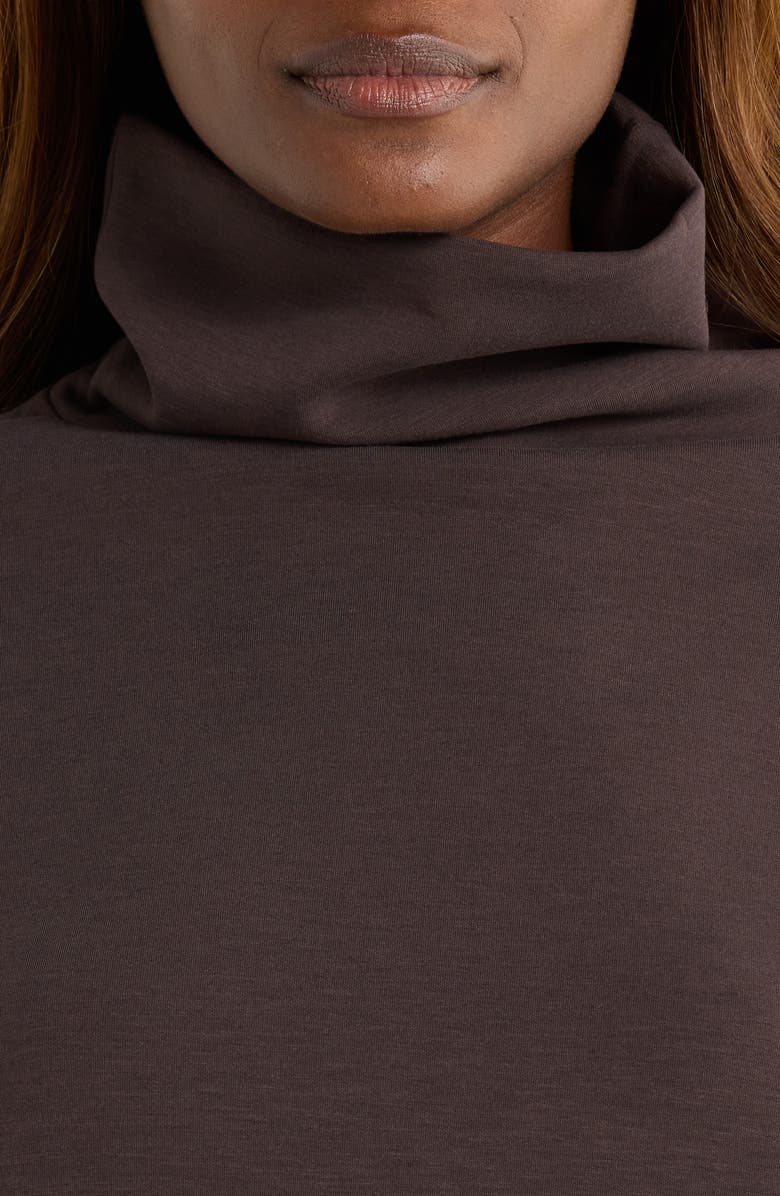 Rhone DreamGlow Mock Neck Top, Alternate, color, Dark Espresso