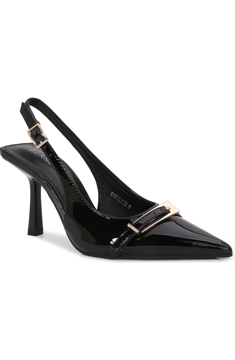 BERNESS Coraline Pointed Toe Slingback Pump, Main, color, Black
