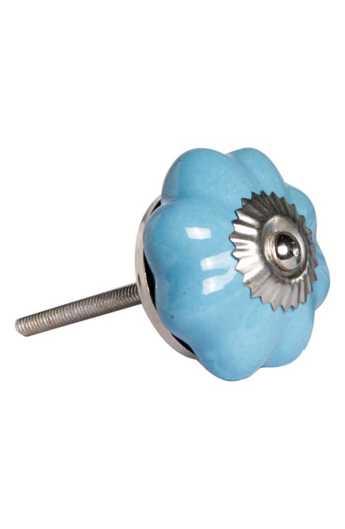 Kinetic 8-pack Knobs In Wavy Blue Silver