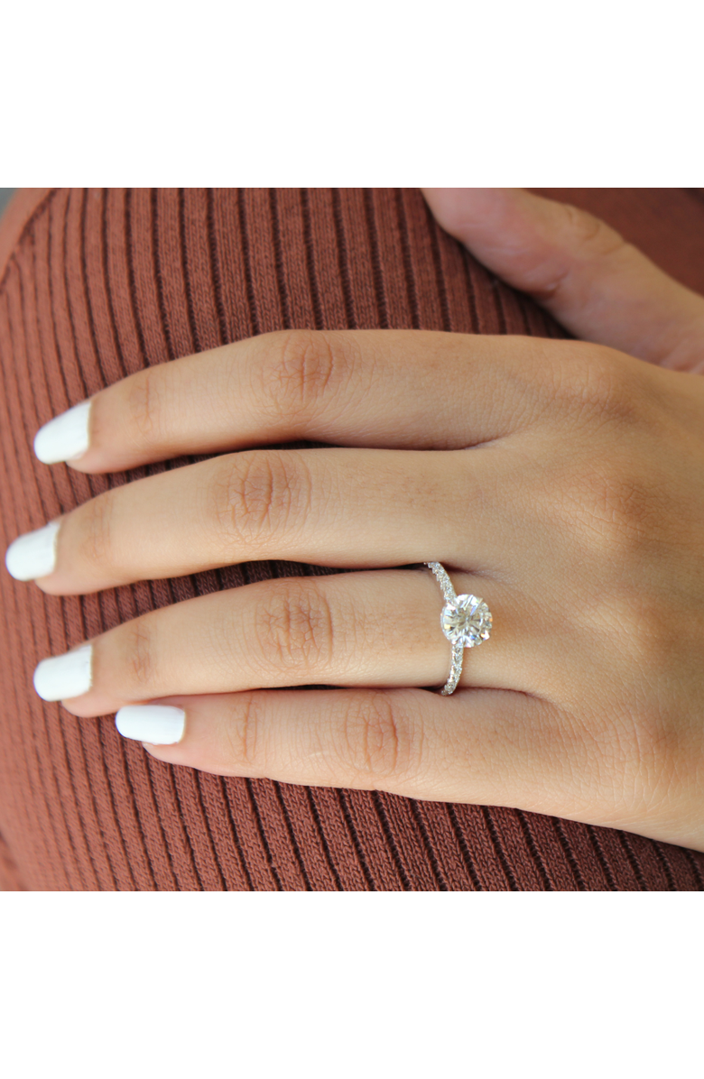 LuvMyJewelry Amore 14K Gold Round Cut Lab Grown Diamond Hidden Halo Engagement Ring - 1.95 Ct, Alternate, color, 14K Yellow Gold