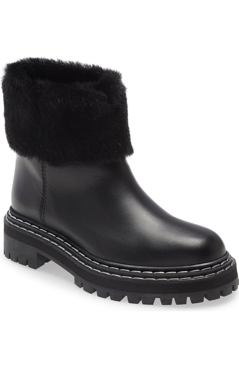 Proenza Schouler Genuine Shearling Lined Boot, Main, color,