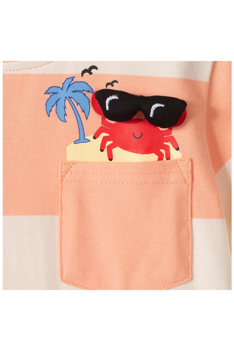 Kids' Graphic T-Shirt & Shorts Set, Alternate, color, ORANGE