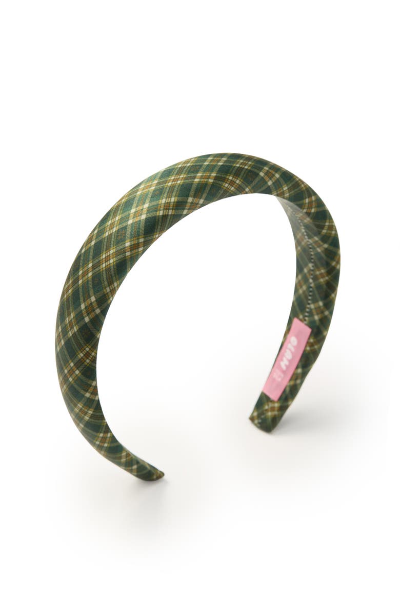 Grevelyn Silk Headband, Main, color, Green