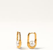 Zynnia Collective Bold Pearl Hoops