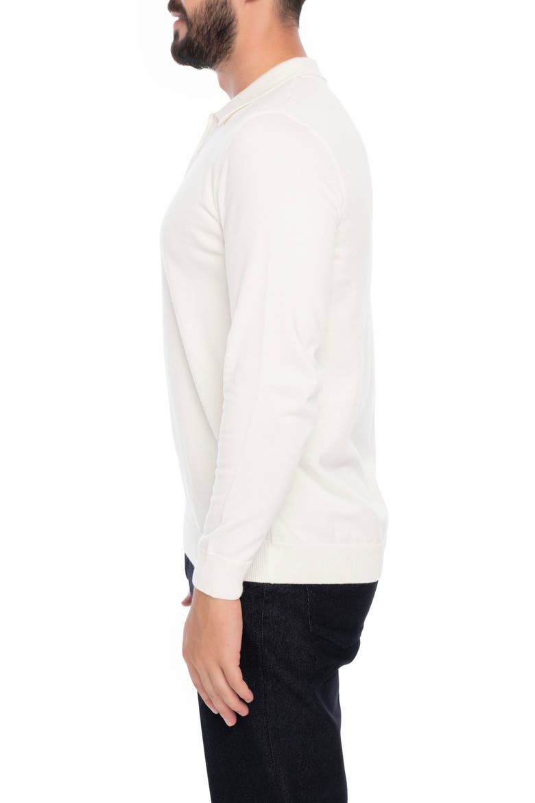Long Sleeve Polo, Alternate, color, LIGHT BEIGE
