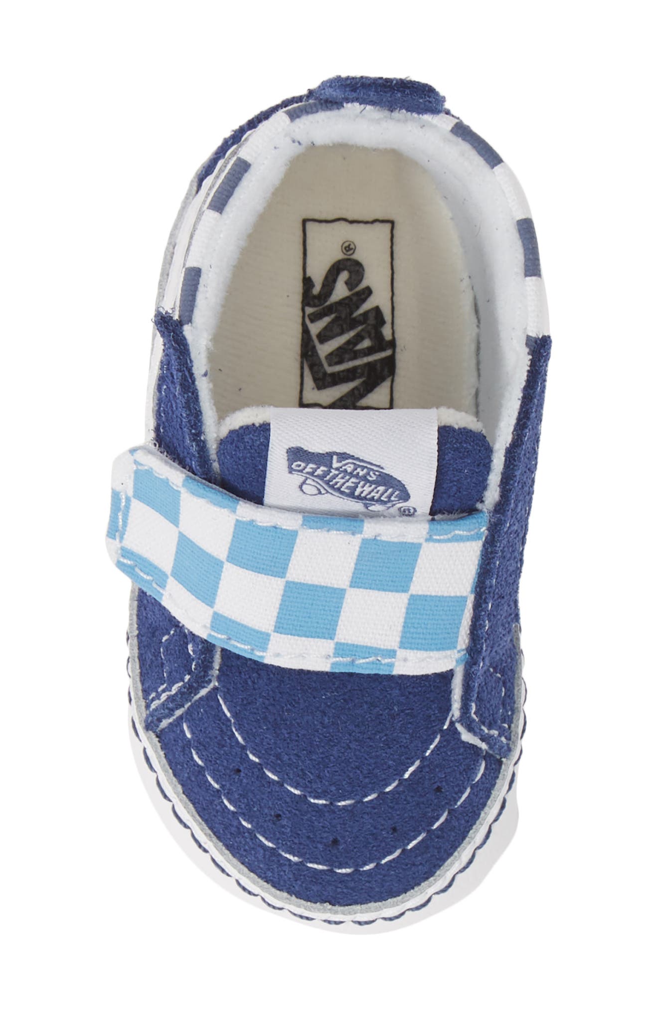 SK8-Hi Crib Sneaker, Alternate, color, TRUE NAVY/ BONNIE BLUE