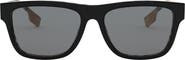 Burberry 56mm Rectangular Sunglasses