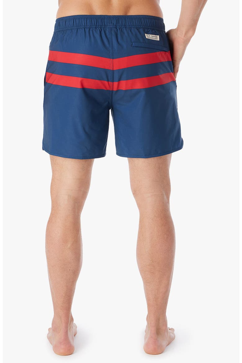 Anchor Water Repellent Swim Trunks, Alternate, color, RED STRIPE