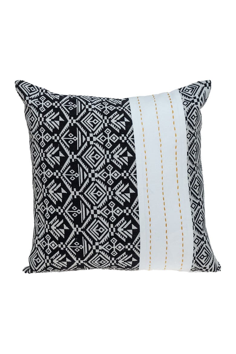 Kai Transitional White Throw Pillow, Main, color, WHITE