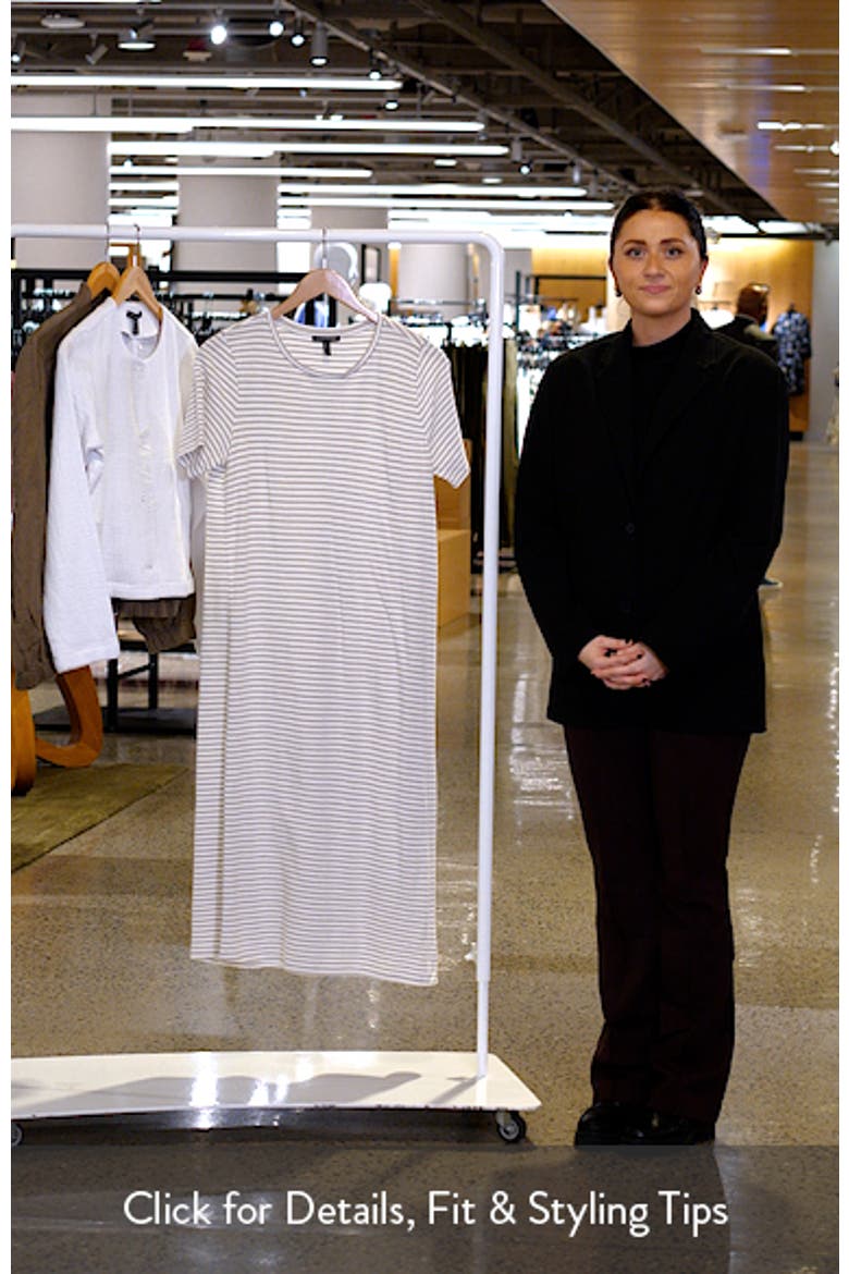 Stripe T-Shirt Midi Dress video