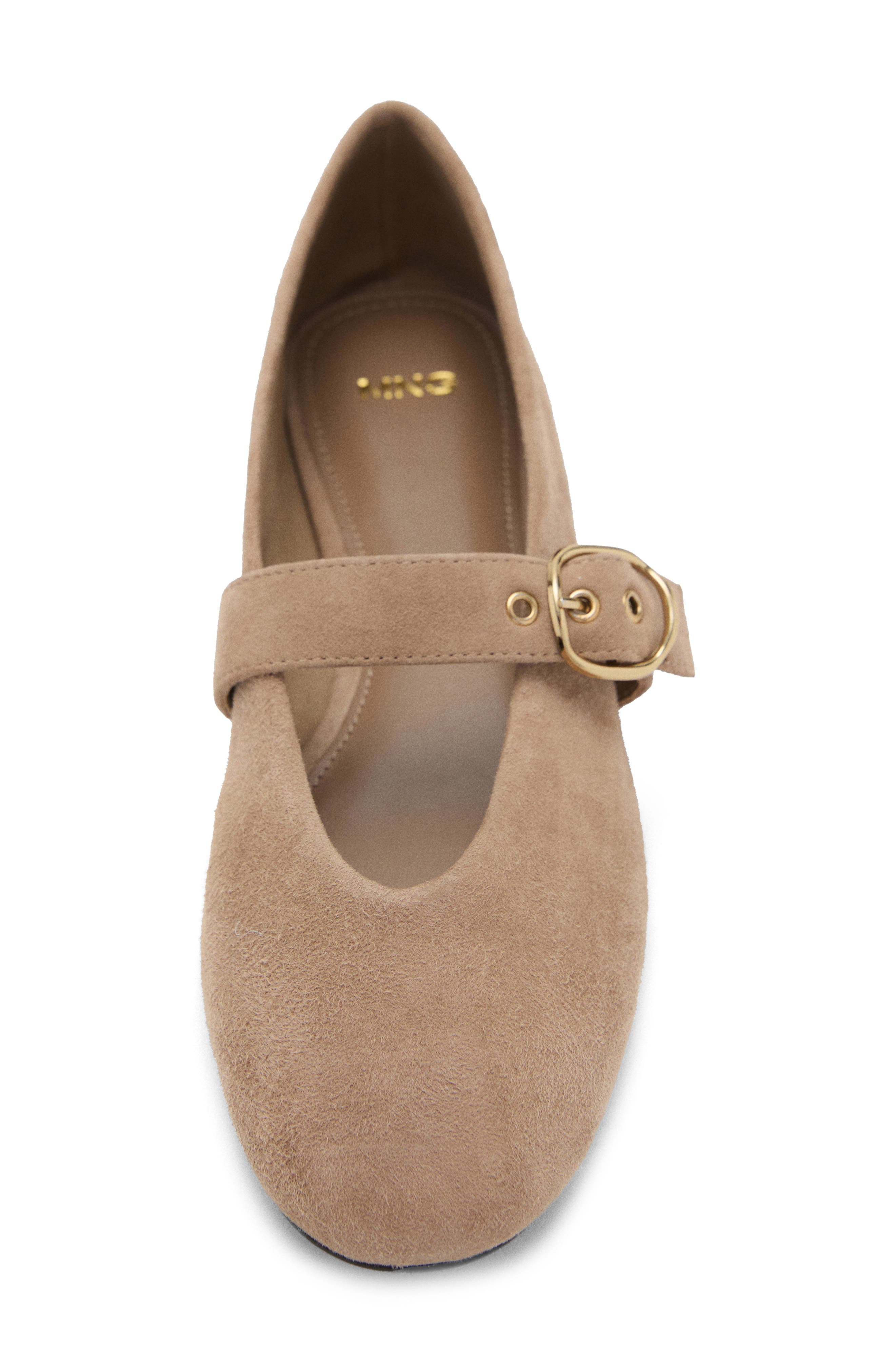 MANGO Mary Jane Ballet Flat, Alternate, color, Sand
