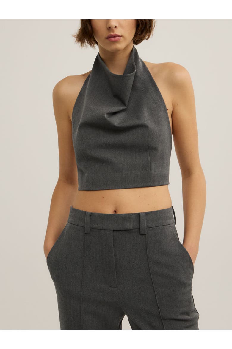Tailored Top, Main, color, Charcoal