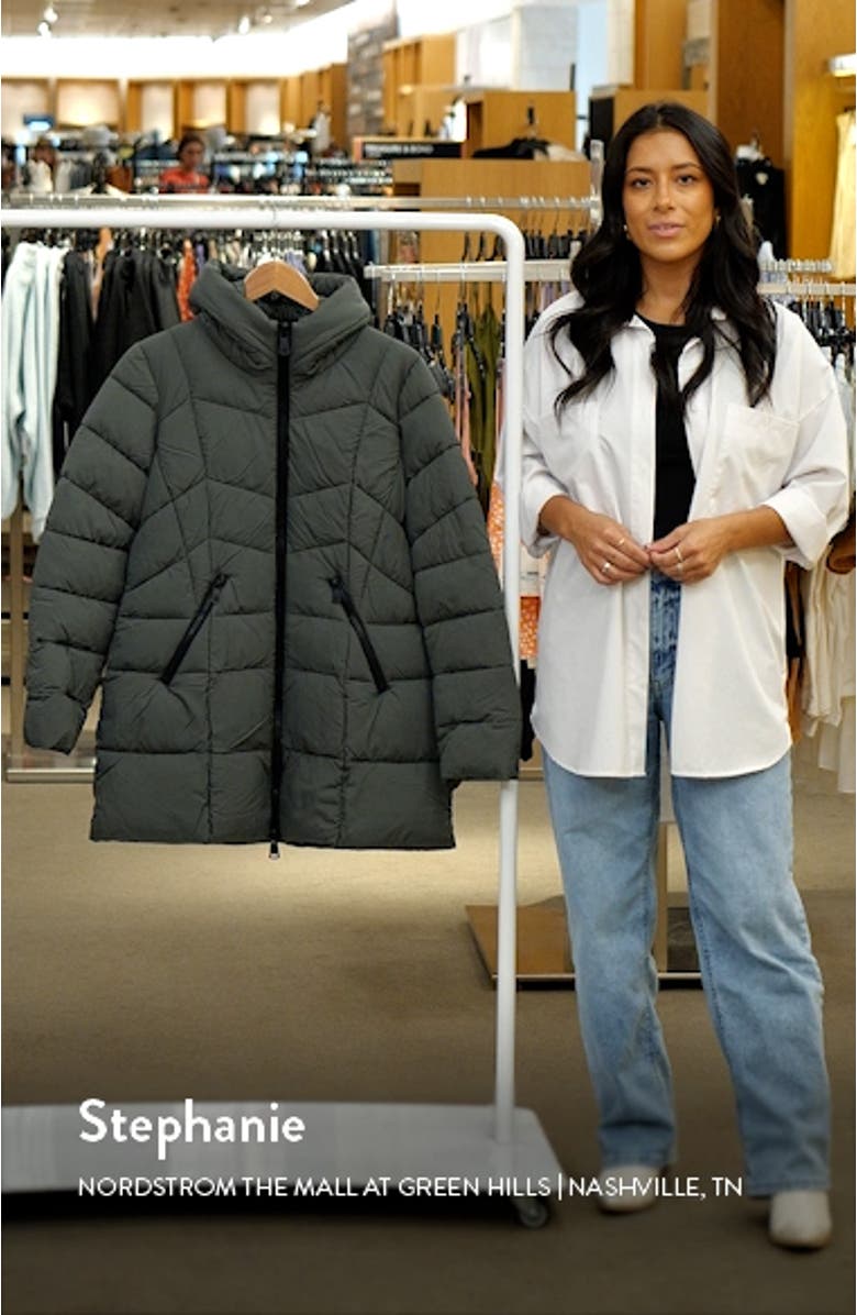 Hooded Water Resistant Puffer Jacket, sales video thumbnail