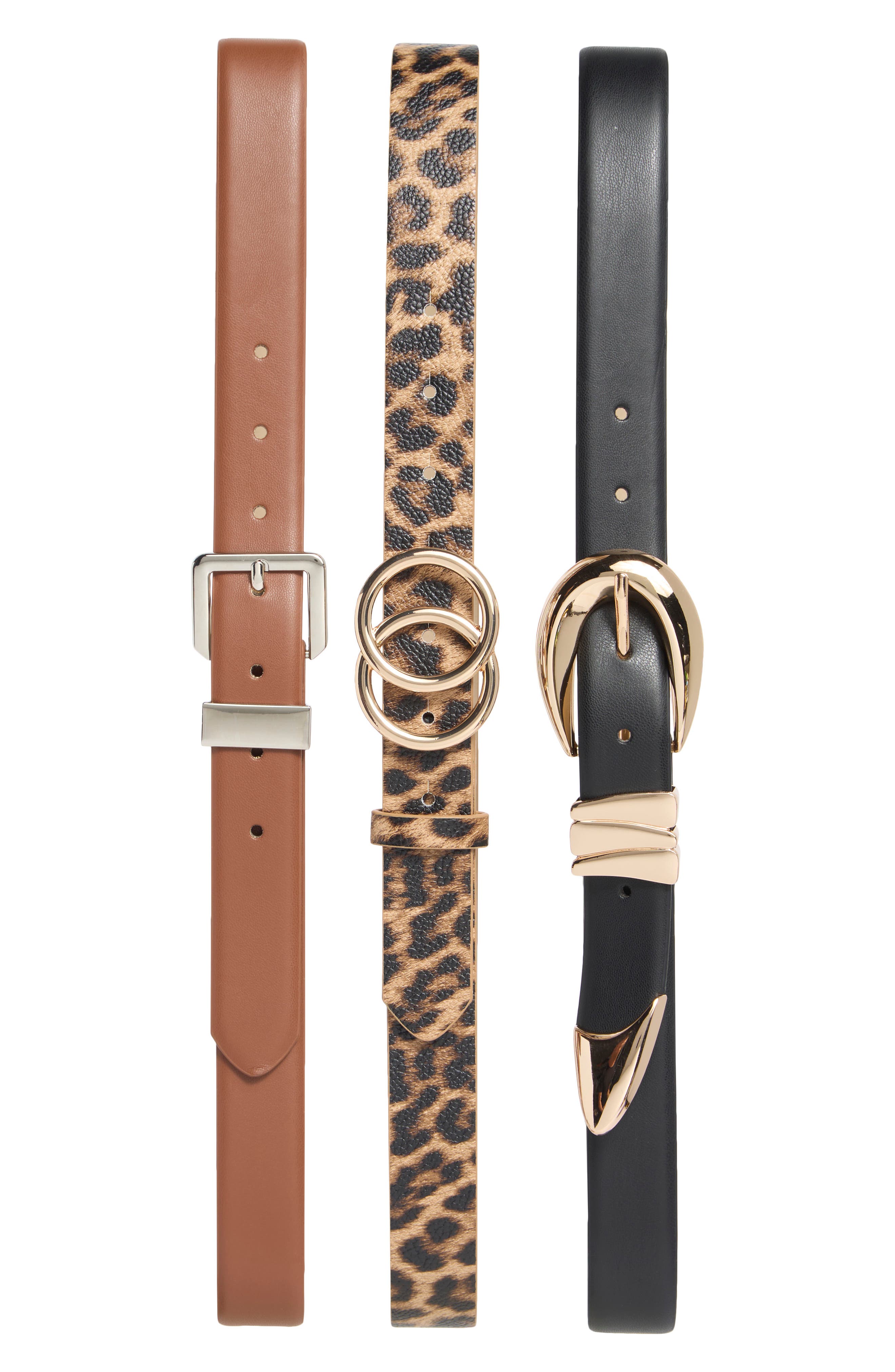 3-for-1 Assorted Belt Set