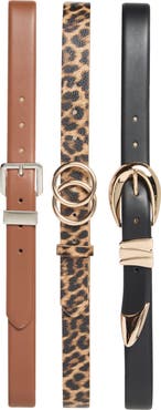 Nine West 3-for-1 Assorted Belt Set