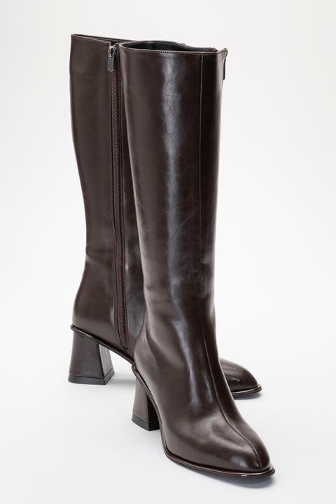 Paradis Block Heel Knee High Boot (Women)