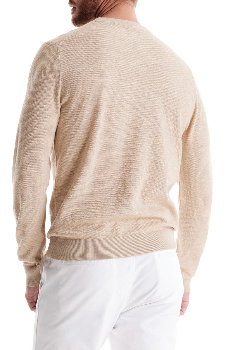SOFT CLOTH Bird's Eye Jersey Crewneck Sweater, Alternate, color, 