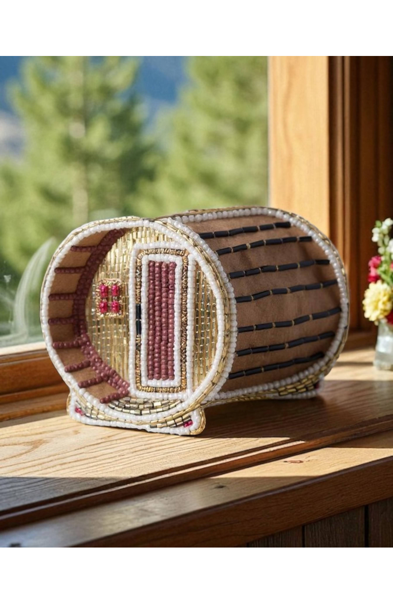 Pillowpia Gingerbread Sauna Ornament, Alternate, color, 