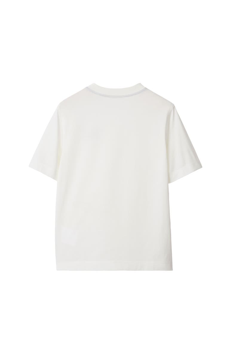 Burberry Cotton T-shirt, Alternate, color, Salt White