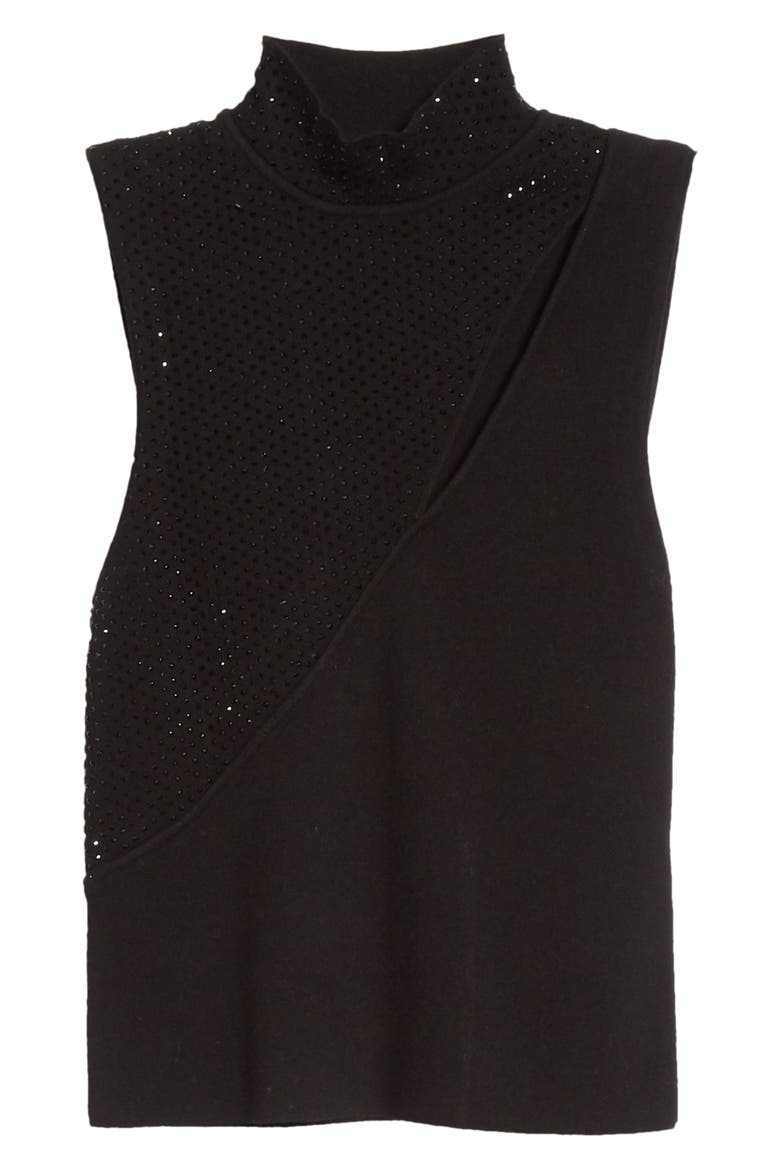 Abbi Embellished Top, Alternate, color, BLACK/ BLACK