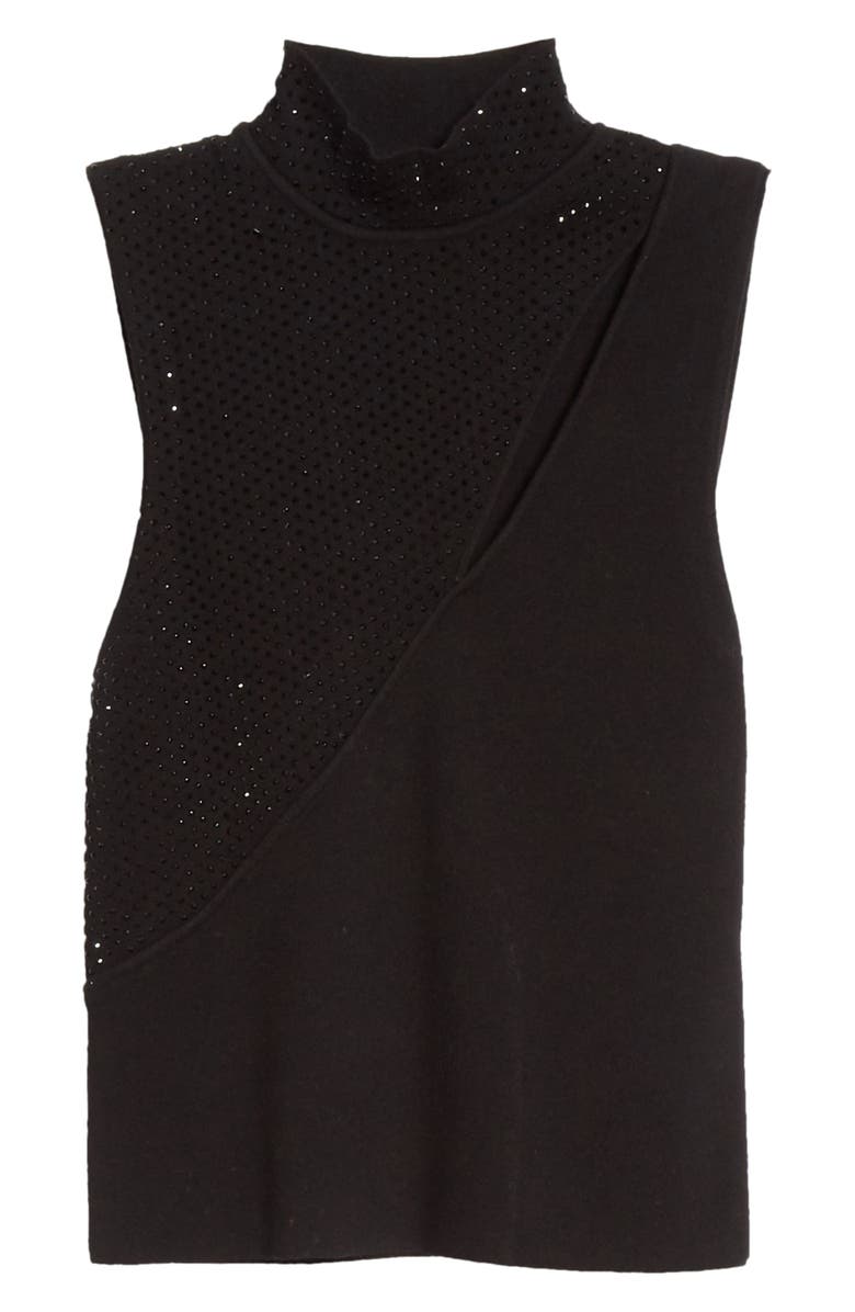 Alice + Olivia Abbi Embellished Top, Alternate, color, 