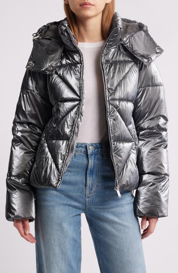 Sam Edelman Shiny Crop Puffer Jacket | Nordstrom Sam Edelman Shiny Crop Puffer Jacket | Nordstrom