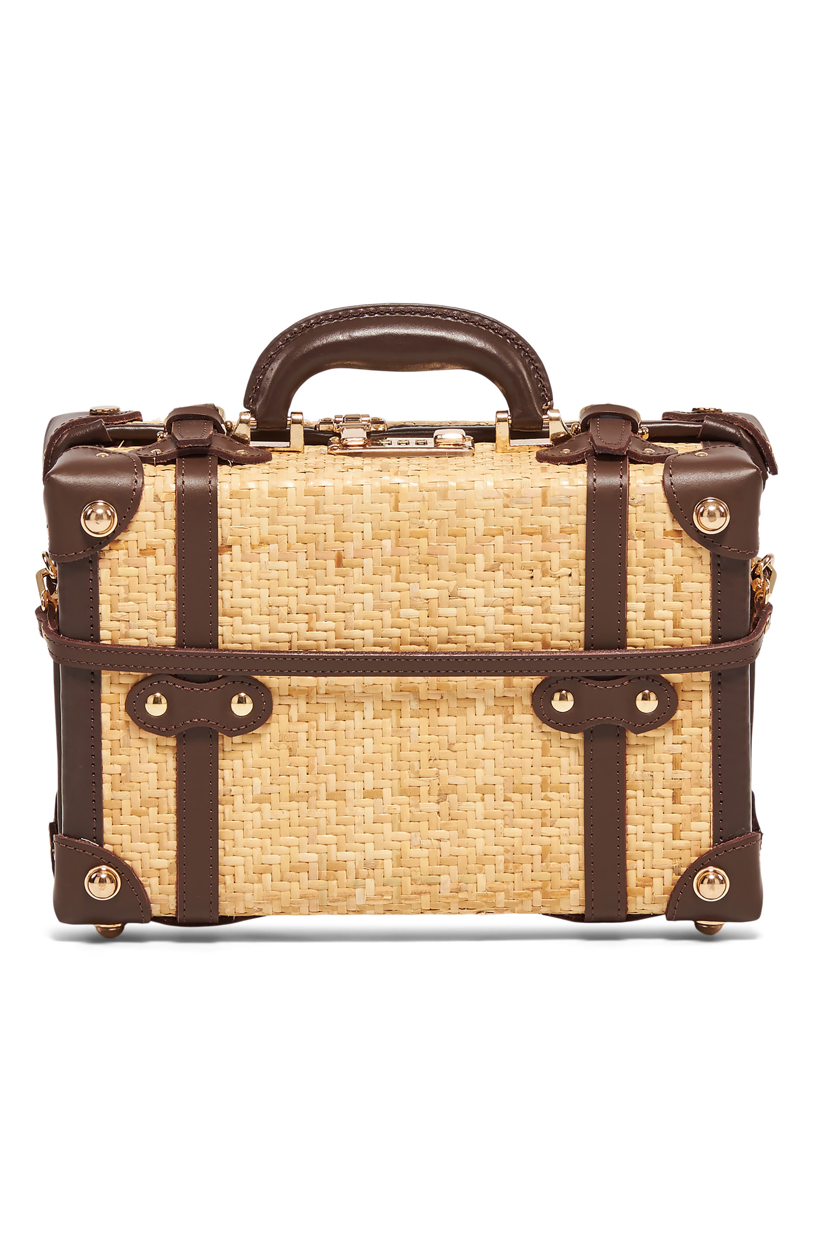 SteamLine Luggage The Explorer Woven Rattan Vanity Case, Alternate, color, 