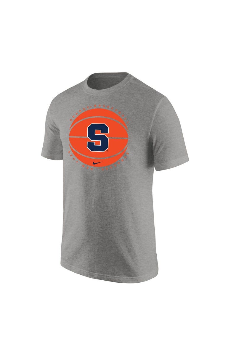 Nike Men's Nike Heather Gray Syracuse Orange Basketball Logo T-Shirt, Alternate, color, 