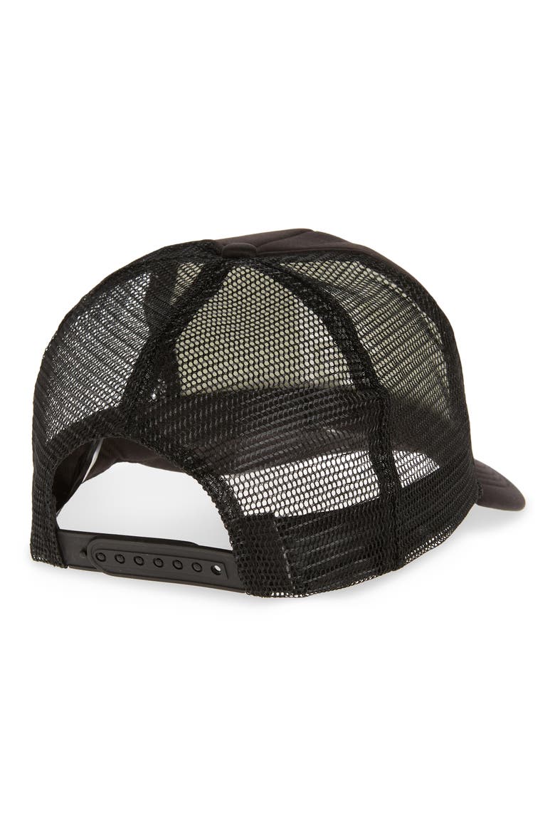Logo Trucker Hat, Alternate, color, BLACK