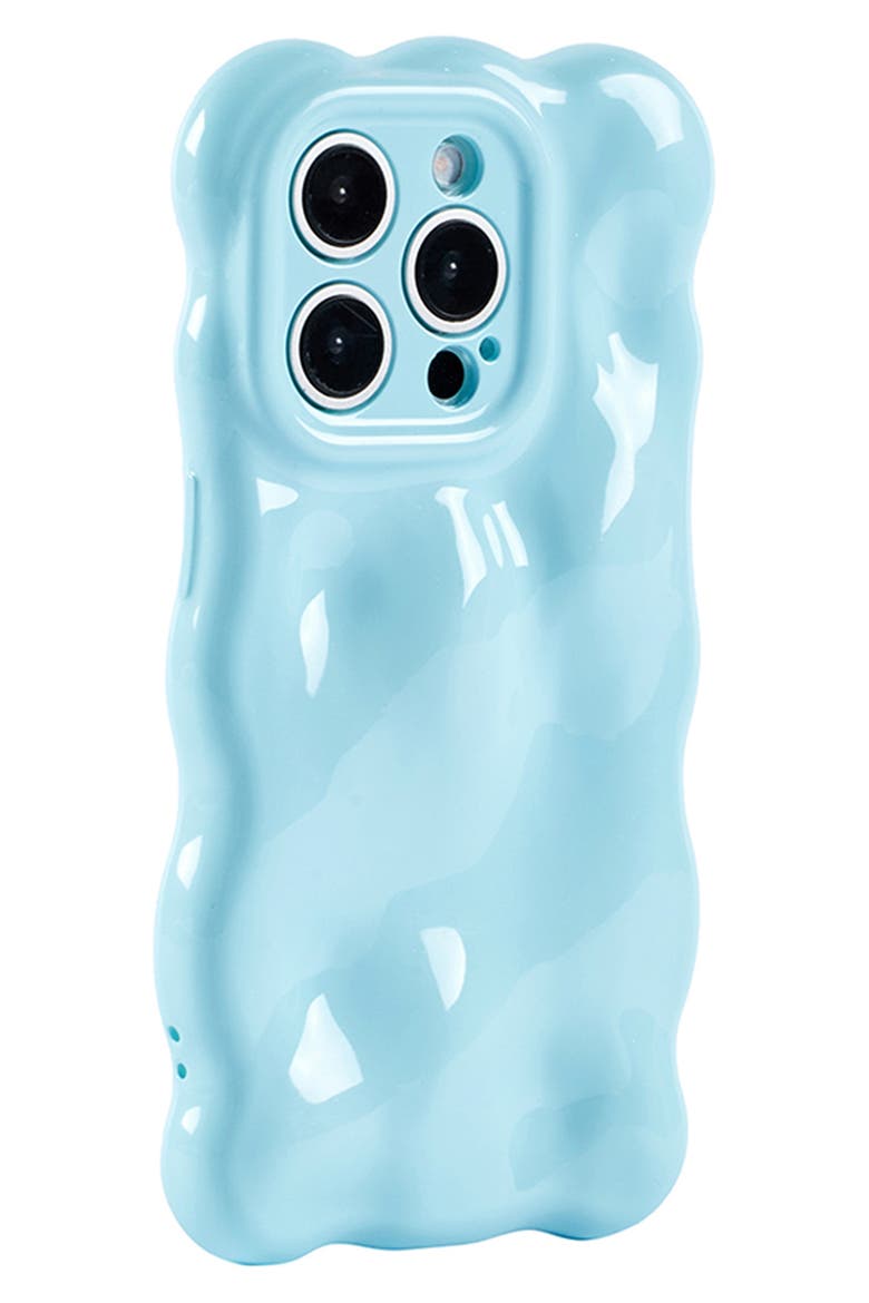 Bubbles iPhone 15 Pro Max Case, Alternate, color, BABY BLUE