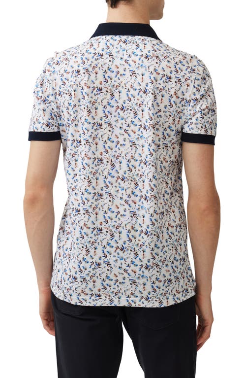 Rodd & Gunn Chamberlins Island Floral Polo In Ink