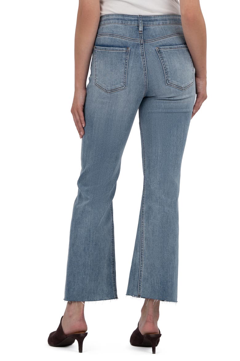 Kelsey Raw Hem Kick Flare Jeans, Alternate, color, ACCEPTANCE