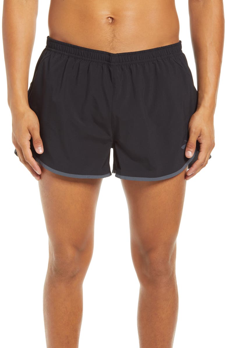 Brooks Hightail Men's 3" Split Performance Running Shorts, Main, color, 