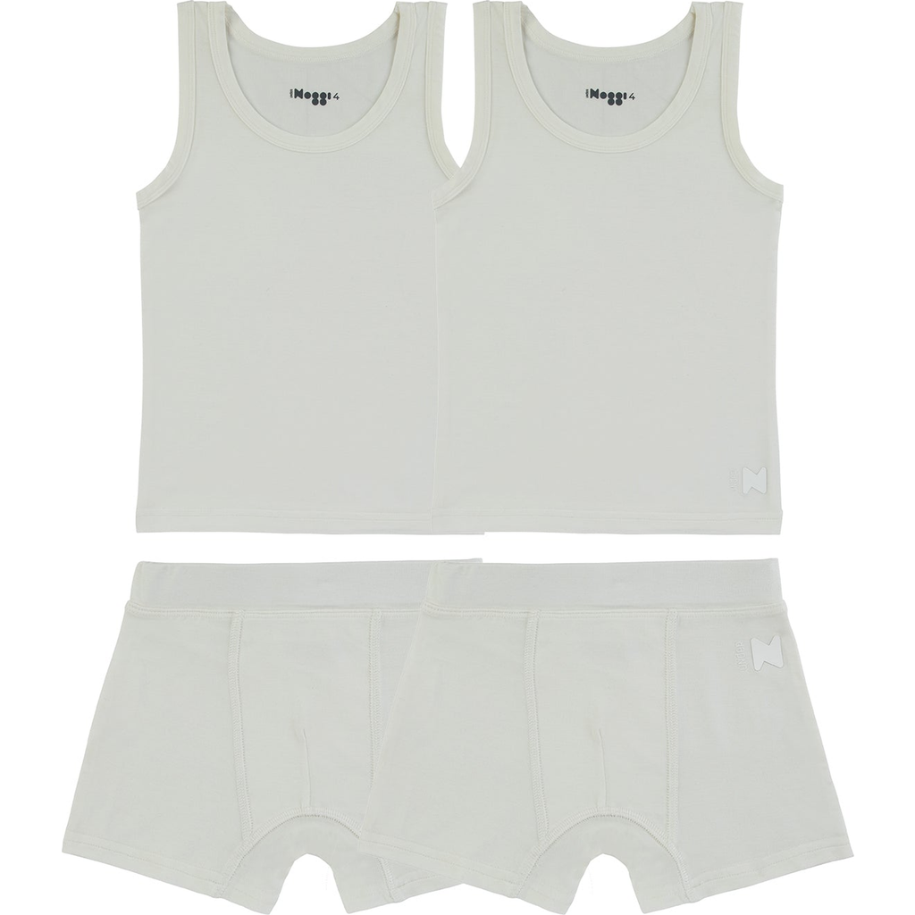 Noggiwear Cotton Blend Undergarments In White