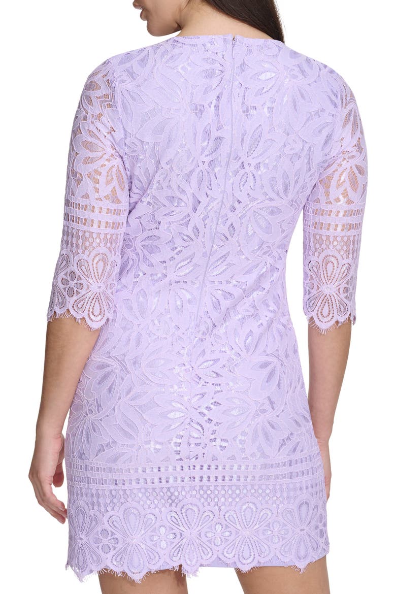 Lace Sheath Dress, Alternate, color, LILAC