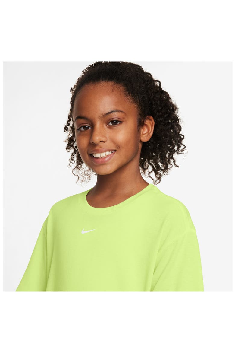 Kids' Sportswear Dri-FIT One T-Shirt, Alternate, color, LIGHT LEMON TWIST/ WHITE