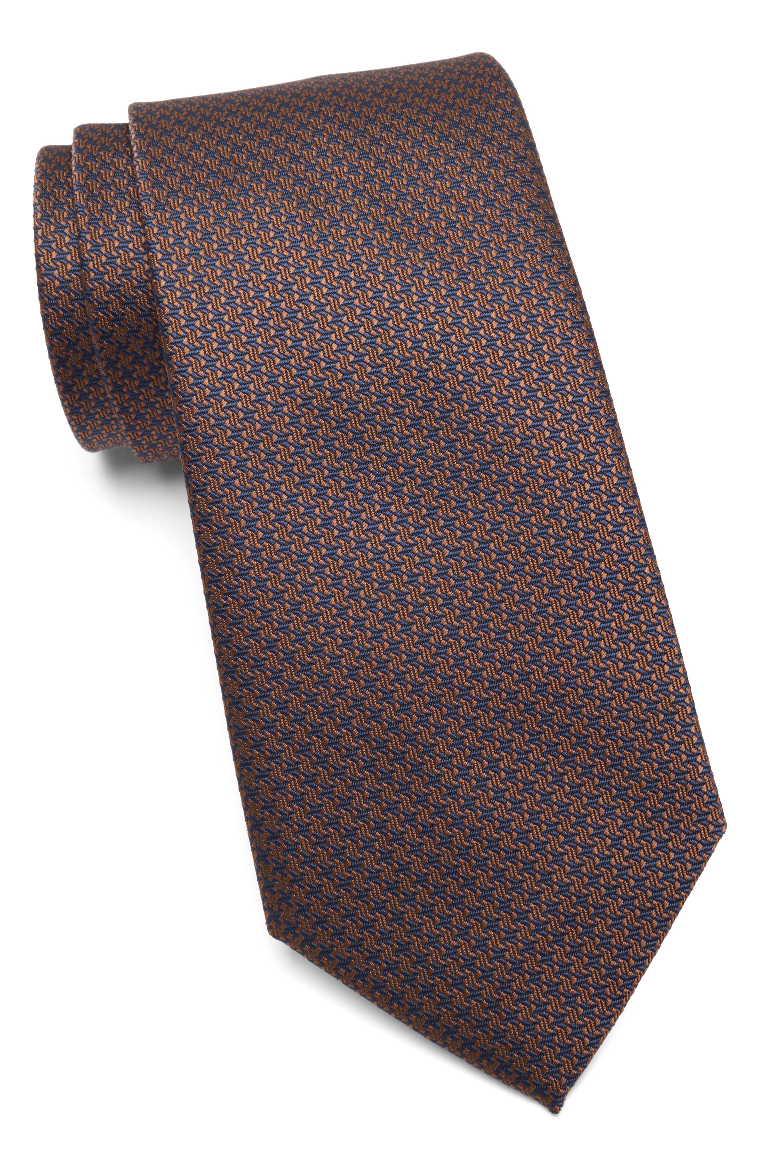 TOM BAINE Pattern Satin Tie